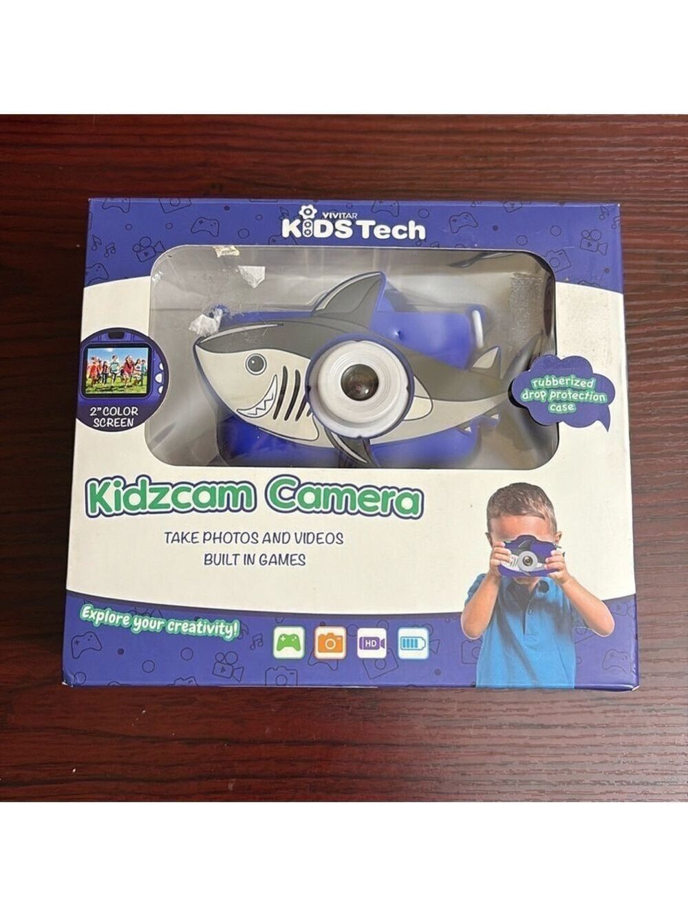 Vivitar Shark Kids Camera - Blue